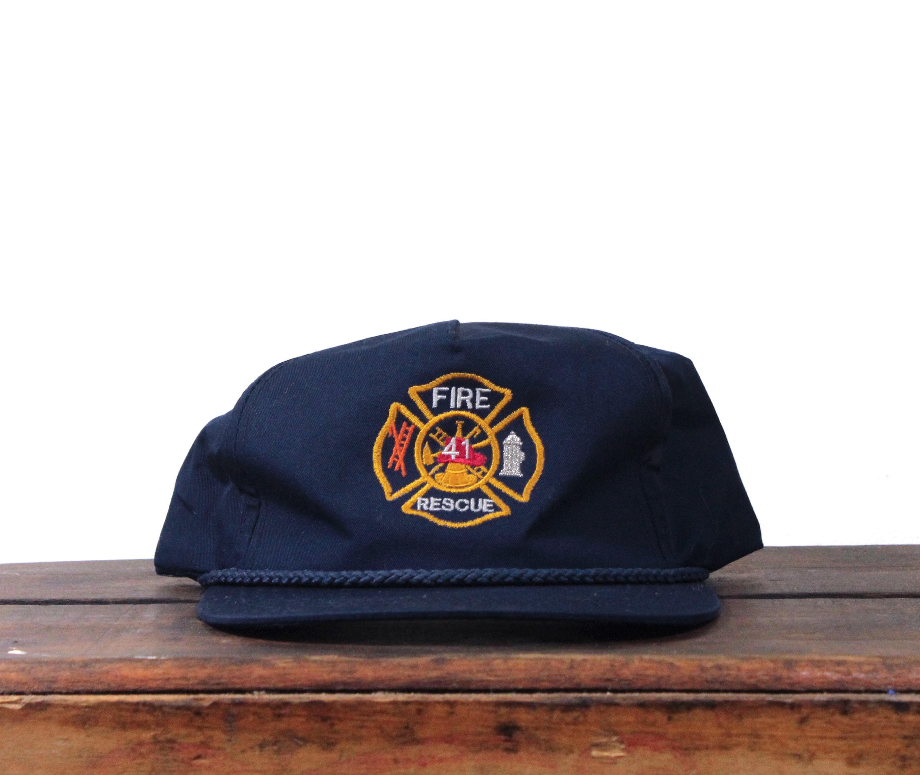 Vintage Fireman Cap - Etsy