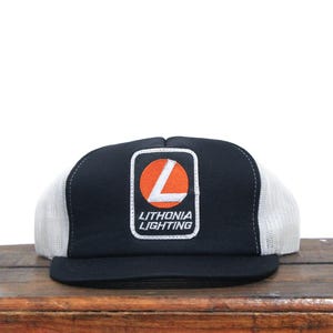 Vintage Snapback Trucker Hat Baseball Cap Lightolier&#39;s Got It Electric Lighting Fixtures Track Lights Exterior Bulb Patch