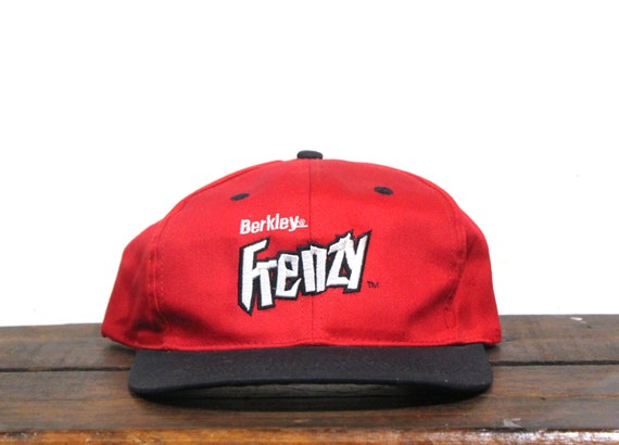 Vintage 90s Snapback Trucker Hat Baseball Cap Berkley Frenzy