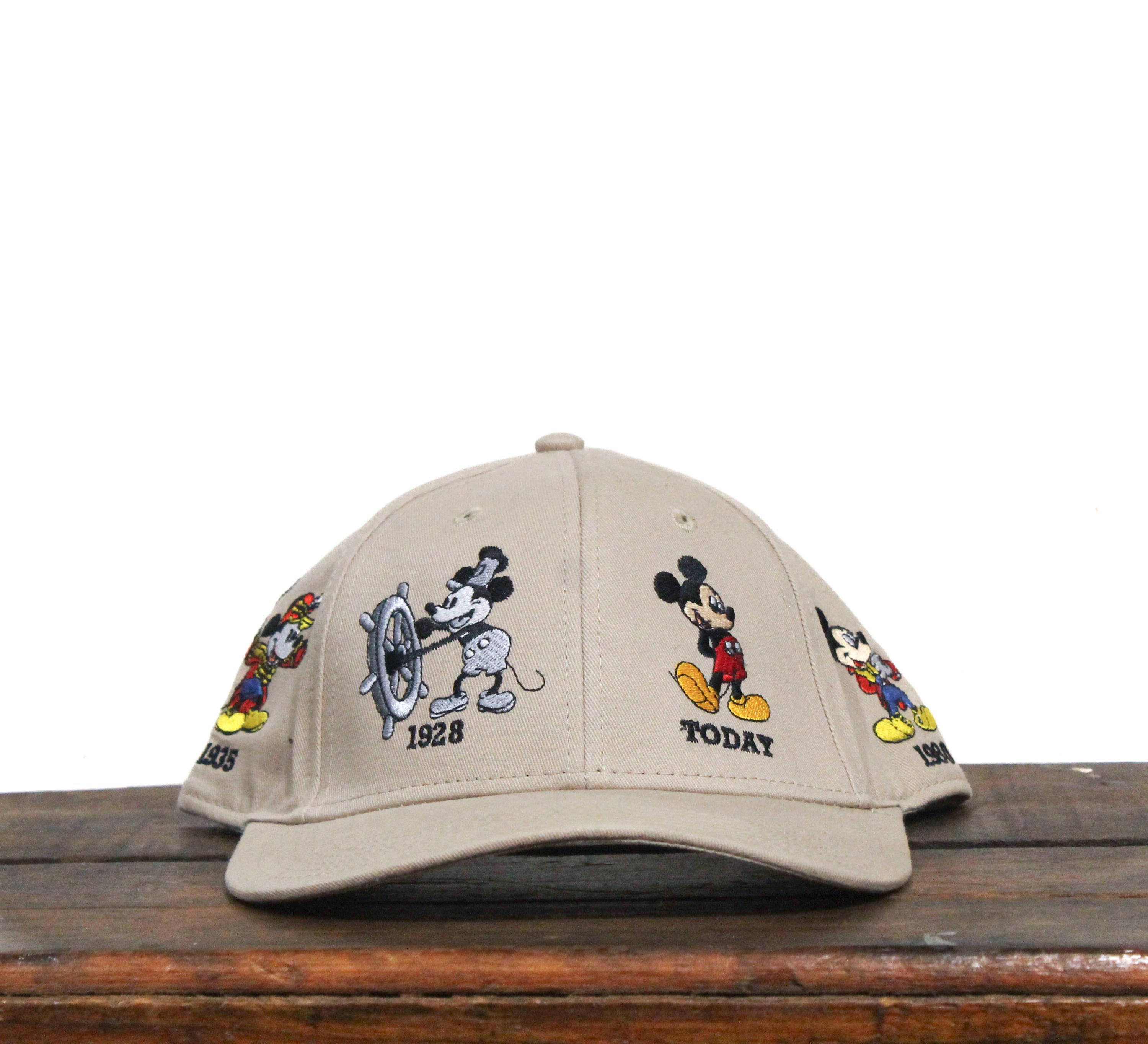 Walt Disney World Unisex Vintage Character Lettering Embroidered Baseball Cap Ha Walt Disney World Character Logo Blue Hat Embroidered  main image 4