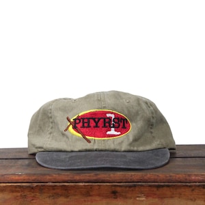 Vintage 90-tals urtvättad Phyrst Bar Pub State College PA ostrukturerad remback-hatt basebollkeps