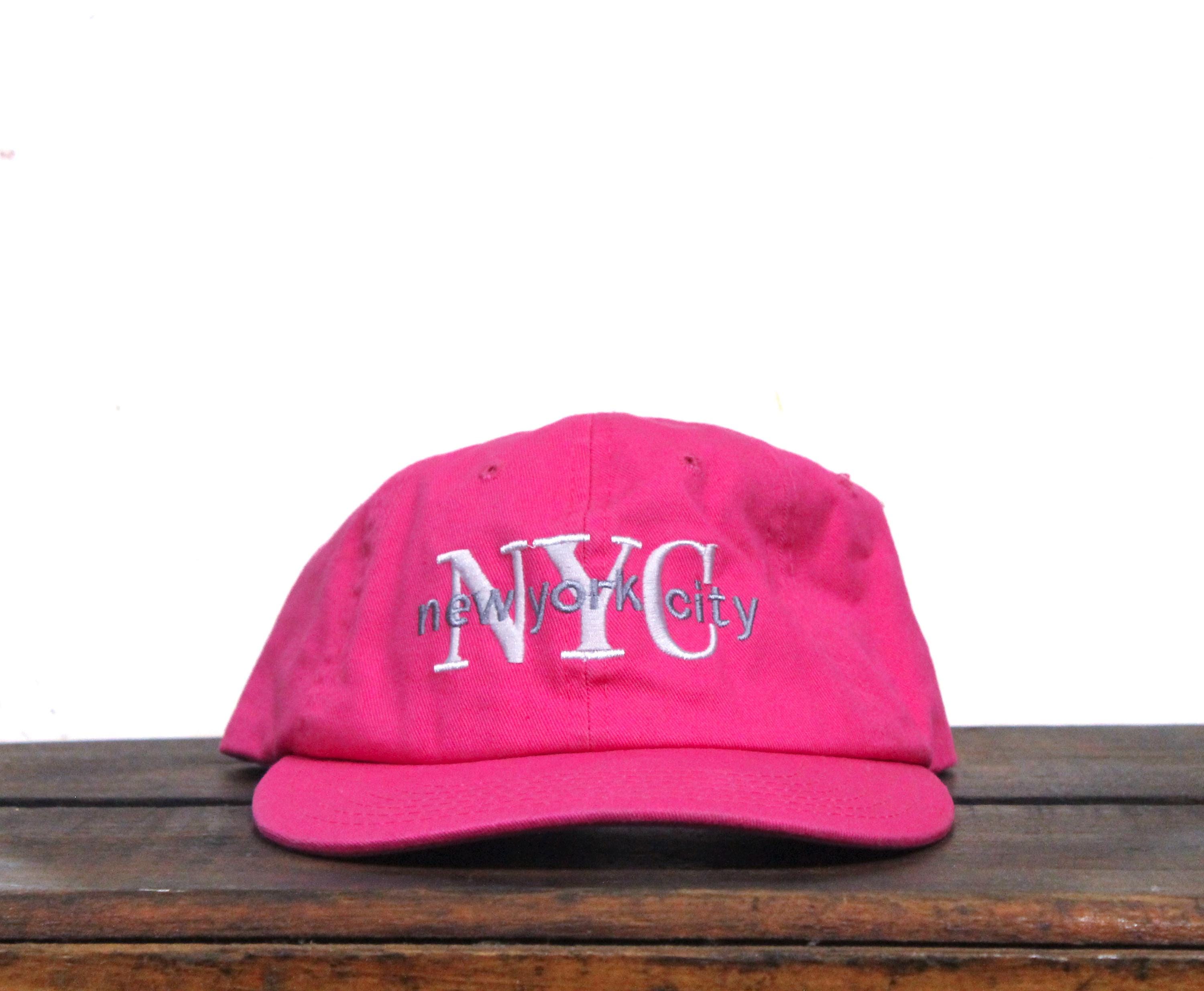 NYC pink hats New York princess hat Vintage NYC 1664 New York Pink Hat Baseball Cap Adjustable Strap Back Adult  main image 3