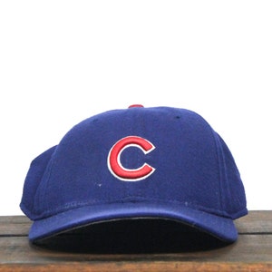 Vintage Small 90s Chicago Cubs Authentic Diamond Collection New Era MLB Fitted Hat Baseball Cap Small 6 7/8 Made In USA