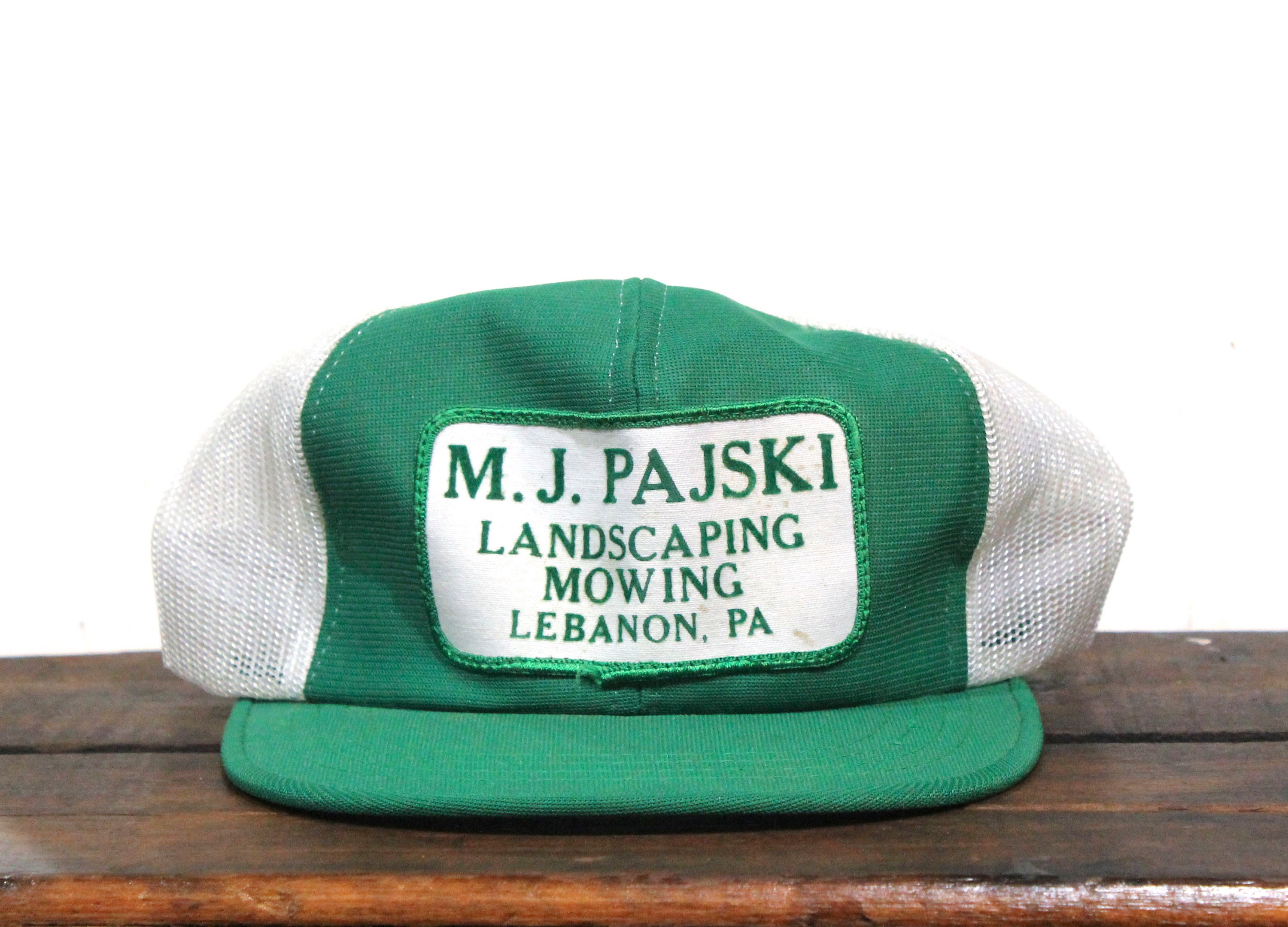 Vintage Trucker Hat Snapback Baseball Cap MJ Pajski Landscaping