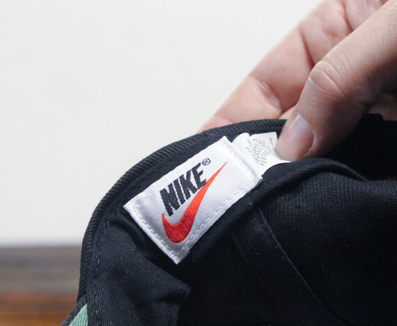 Vintage 90s Deadstock Black Nike Athletic Apparel Swoosh