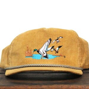 Vintage Corduroy Flying Mallard Duck 