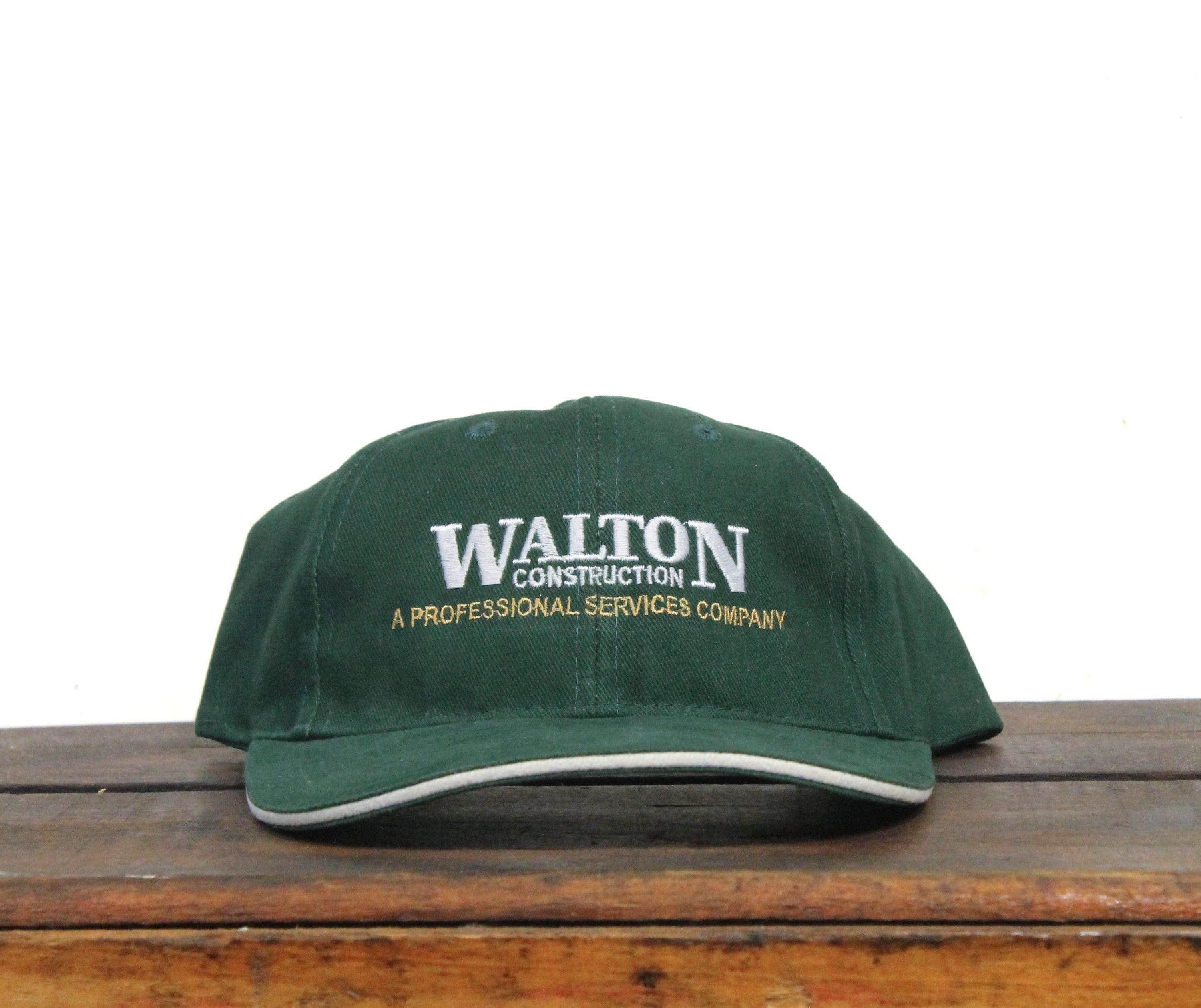 ヴィンテージ 90 年代 フォレスト グリーン Walton Construction Co