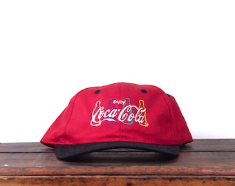 Vintage 90s Coca Cola Classic Logo Snapback Hat