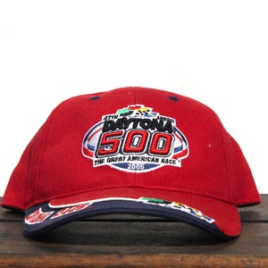 Vintage Strapback Hat Baseball Cap Daytona 500 Winston Cup Nascar Racing Florida Speedway Great American Race
