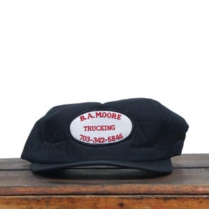Vintage Trucker Cap Snapback Baseball Cap B.A. Moore Trucking Inc Versand Hauling Transport Freight Lines Aufnäher