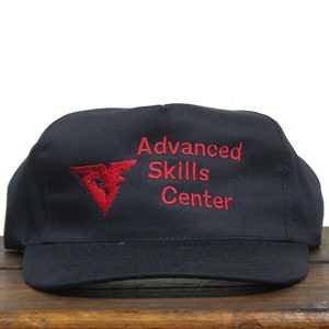 Vintage Advance Skills Center Education Training School Facility Snapback Trucker Hat Baseball Cap