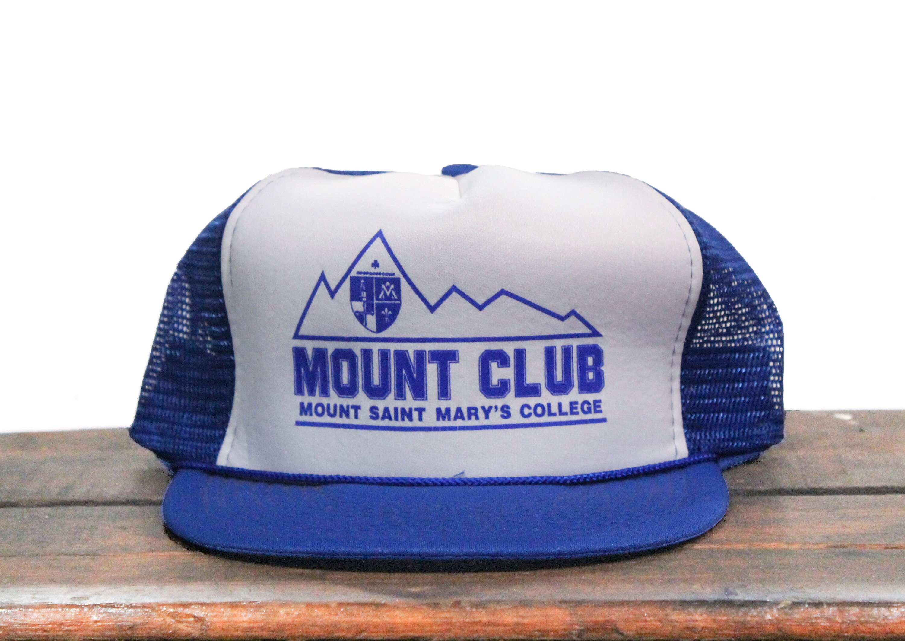 Vintage Mount Club Mount Saint Mary's College Maryland School Trucker Hat Snapback Baseball Cap
