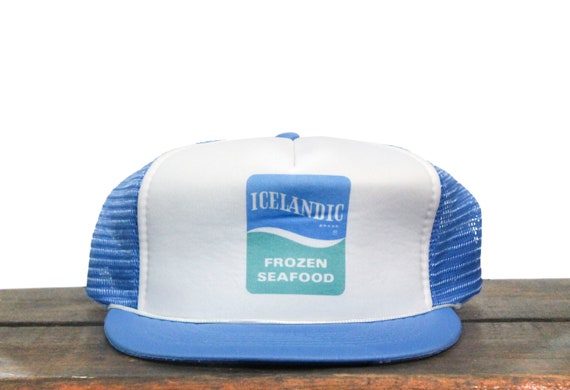 Vintage Icelandic Brand Frozen Seafood Fishing Boat Salmon Food Snapback  Trucker Hat Baseball Cap -  Canada