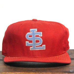 VINTAGE St Louis Cardinals Hat Cap Size 7 1/8 Fitted Red White New Era USA  90s