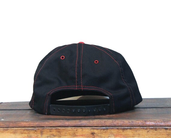 Casquette Snapback Vintage Années 80 Nickson Oil & Tire Firestone Macomb Illinois - Modèle Mesh Rétro