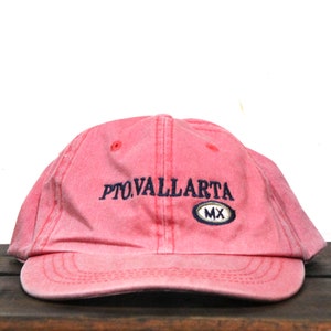 Vintage Washed Out Puerto Vallarta Mexico Beach Spring Break Mexican Vacation Unstructured Strapback Baseball Cap