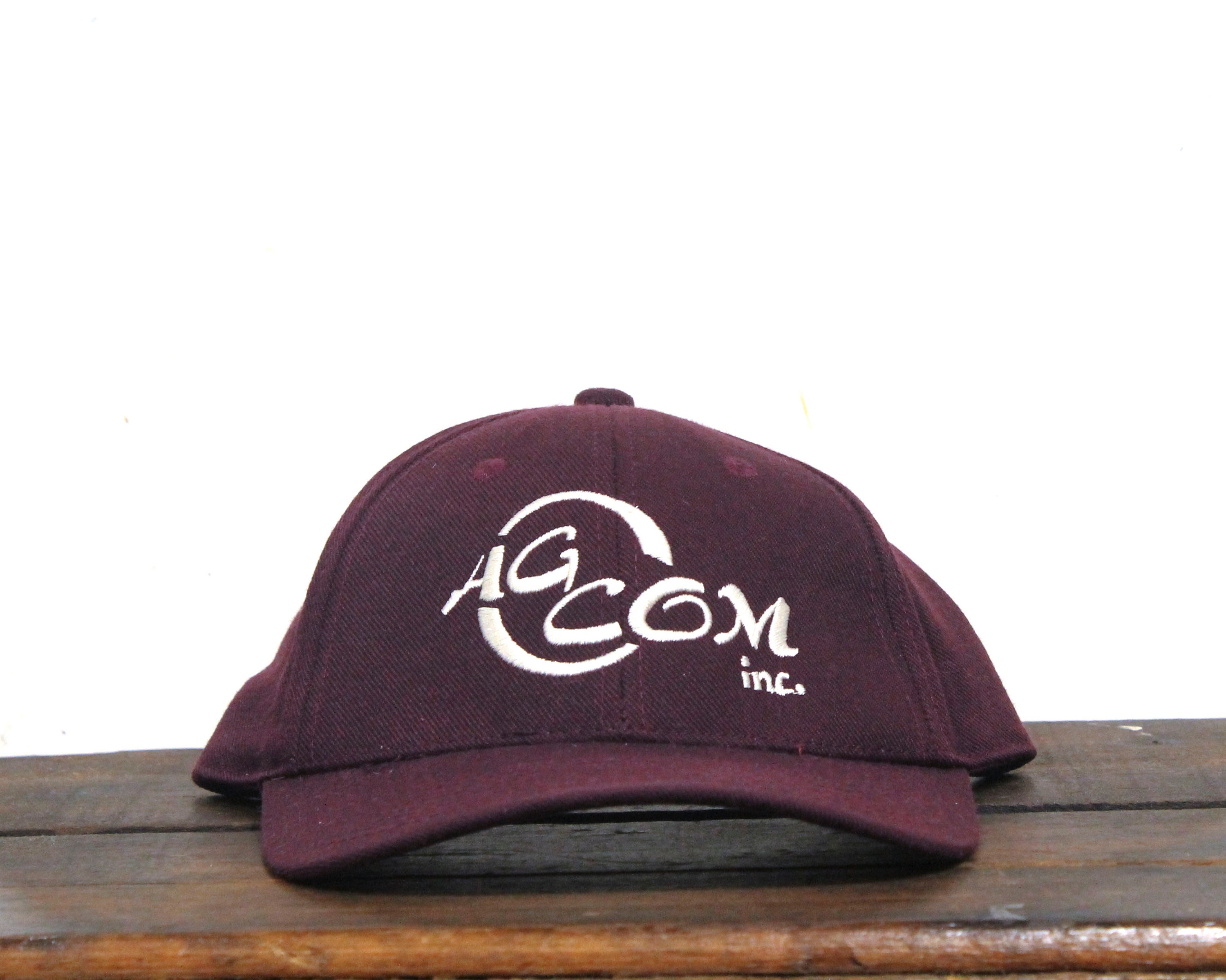 Vintage 90s AgCom Farm Strapback Hat Baseball Cap