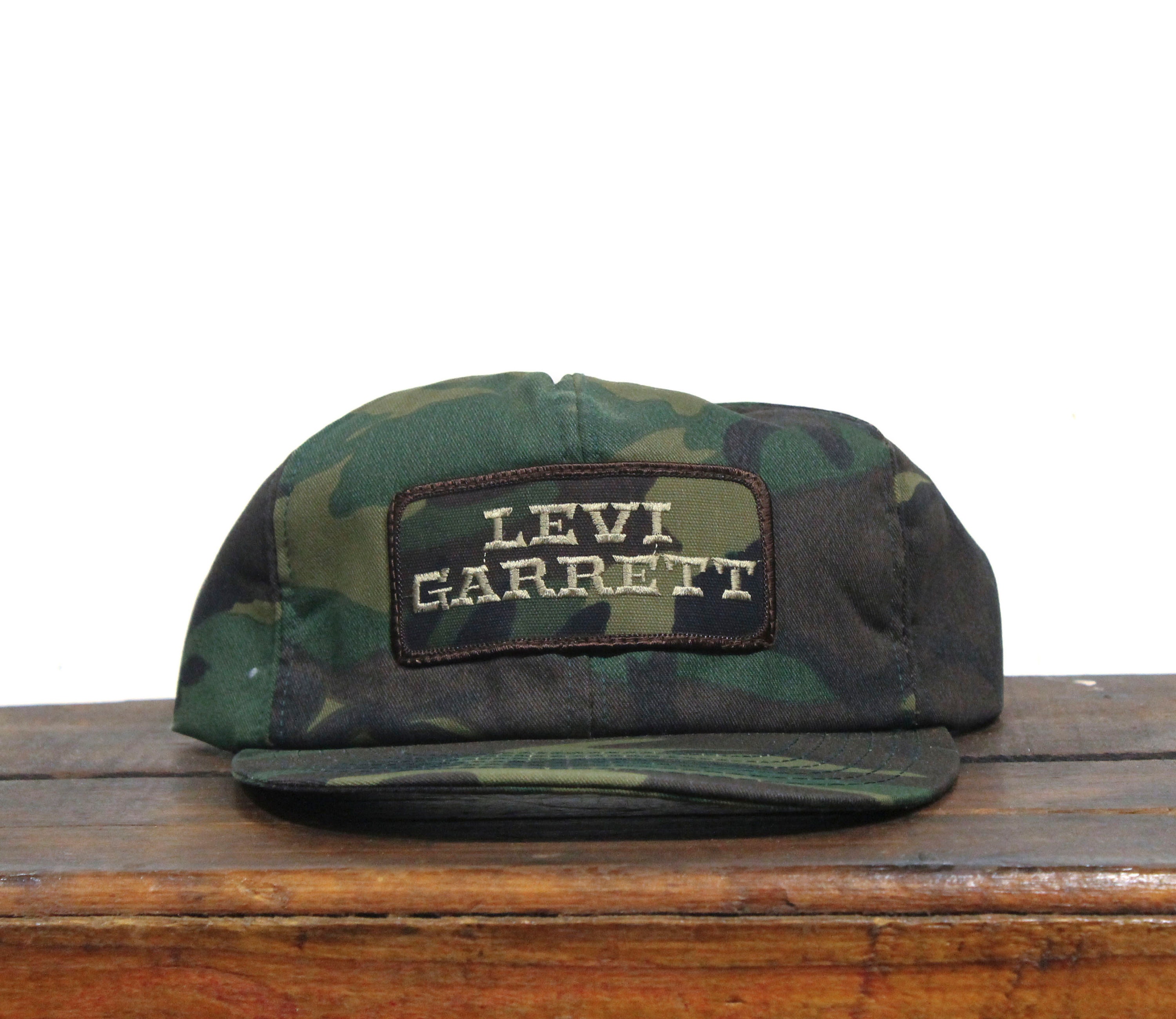 levi garrett chewing tobacco hat Vintage 80s Levi Garrett Chewing Tobacco Hunter's Choice Snuff Dip Camo  Camouflage Hunting Trucker Hat Snapback Baseball Cap Patch USA Made