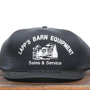 Vintage Lapp&#39;s Barn Equipment Sales & Service Farm Supply Farmer Trucker Hat Snapback Baseball Cap