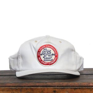 Vintage 80s St Louis Cardinals Cards 1985 NL East Champions Missouri MLB Snapback Trucker Hat Baseball Cap