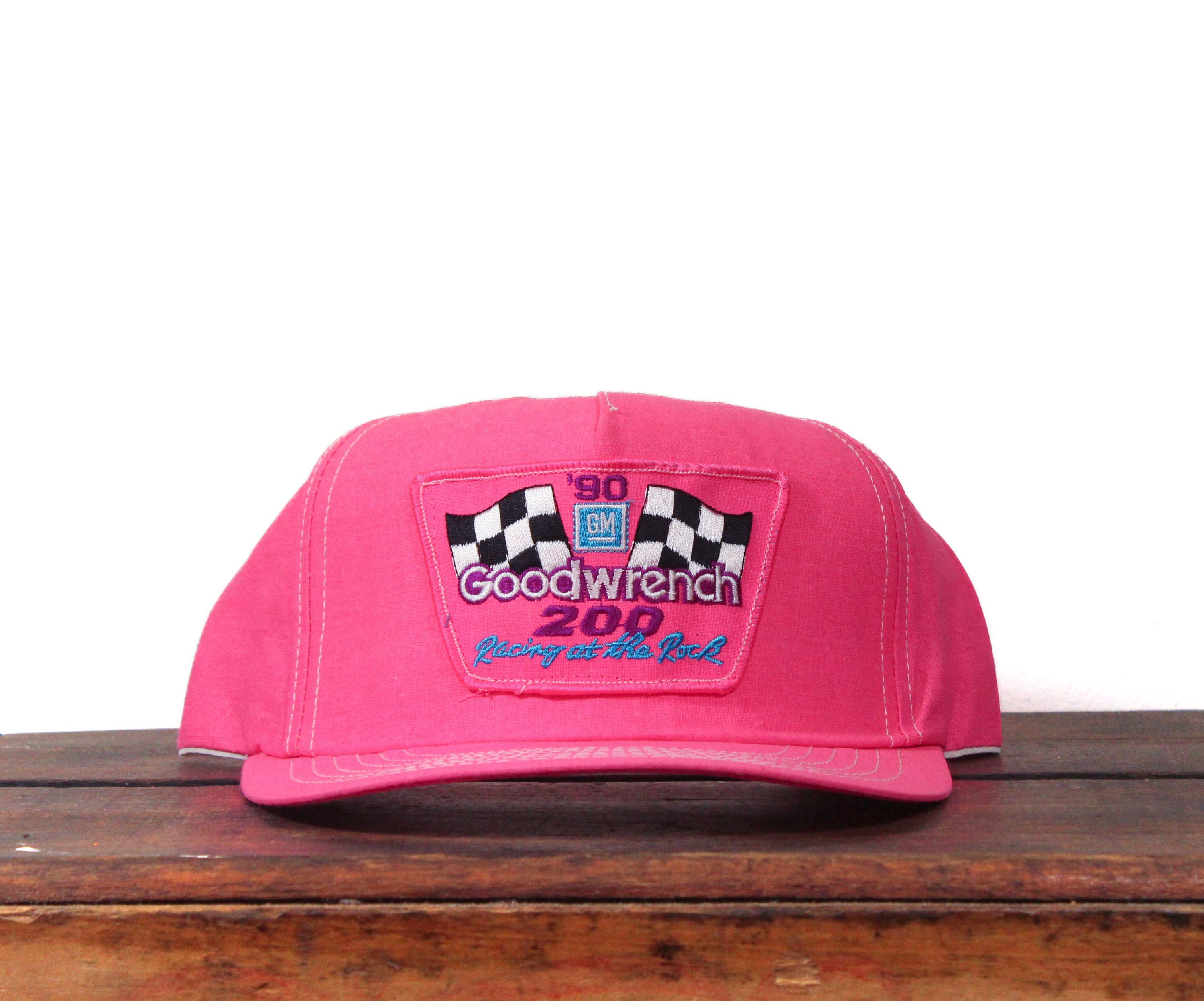 Vintage Hot Pink Trucker Hat Snapback Baseball Cap 1990 Goodwrench