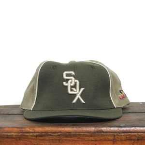Vintage Y2K Chicago White Sox Illinois MLB Wool American Needle Cooperstown Collection Fitted Hat Baseball Cap 7 3/8