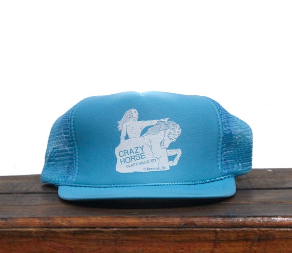 Trucker Hat Vintage Snapback Baseball Cap Crazy H… - image 1