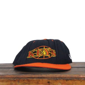 Vintage jaren 90 Frederick Keys Minor League MILB Team Baltimore Orioles New Era wollen hoed baseballpet klein maat 7 gemaakt in de VS