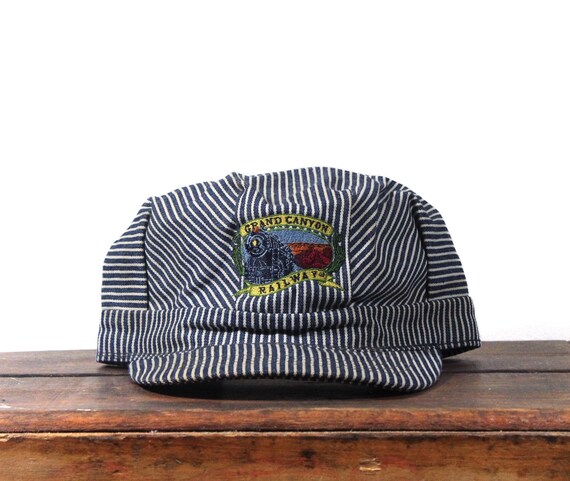 帽子 RAILROAD CAP - NATURAL Vintage Grand Canyon Railway Scenic Railroad Locomotive Hickory