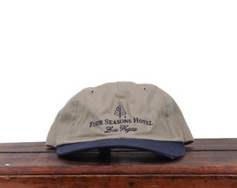 Vintage Four Seasons Luxury Las Vegas Nevada Unstructured Strapback Hat Baseball Cap