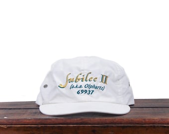 Vintage 90s Unstructured Strapback Hat Baseball Cap Jubilee II aka Olphartz Personal Watercraft Boat Yacht Boating Sailing