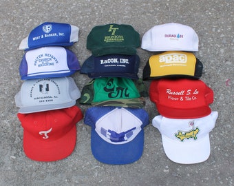 Vintage Made in USA Trucker Hat Variety Pack One Dozen Snapback