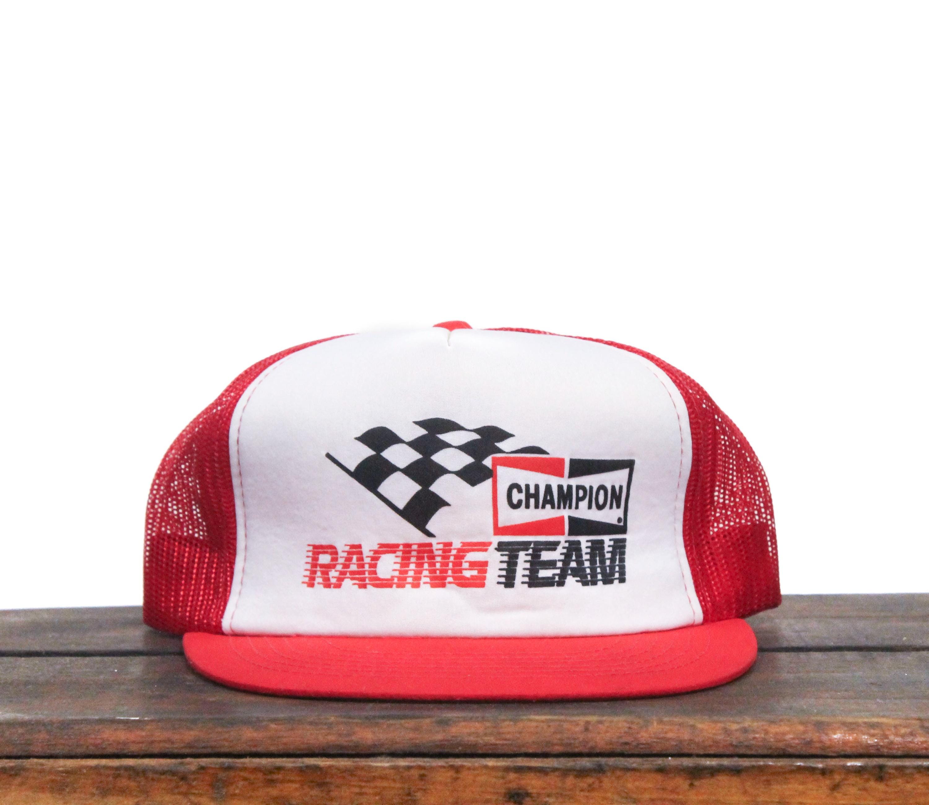 楽天 送料無料にならない Plugs Spark Champion 80s Vintage Racing Auto Nascar Team 帽子