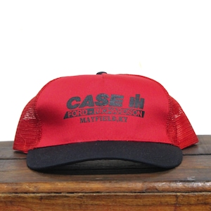 Vintage Ford Richardson Case IH Tractors Farm Equipment Dealer International Harvester Mayfield Kentucky Trucker Hat Strapback Baseball Cap