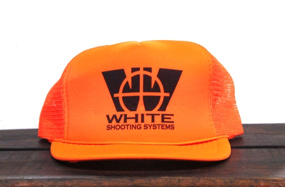 Vintage Blaze Orange Trucker Hat Snapback Gorra de béisbol