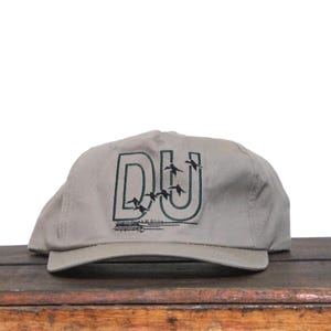 Vintage DU Ducks Unlimited Waterfowl Mallard Bird Hunting Conservation Snapback Trucker Hat Baseball Cap
