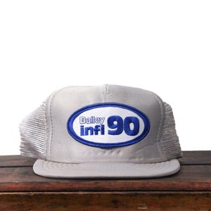 Vintage ABB Bailey Infi 90 Factory Automation Manufacturing Distributed Process Controls Logo Trucker Hat Snapback Baseball Cap Patch