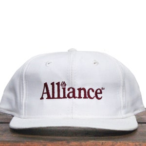 Vintage 90s Alliance Capital Investing Finance Money Snapback Trucker Hat Baseball Cap