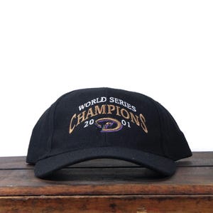 Vintage Y2K Arizona Diamondbacks Dbacks World Series Champions 2001 MLB Strapback Hat Baseball Cap
