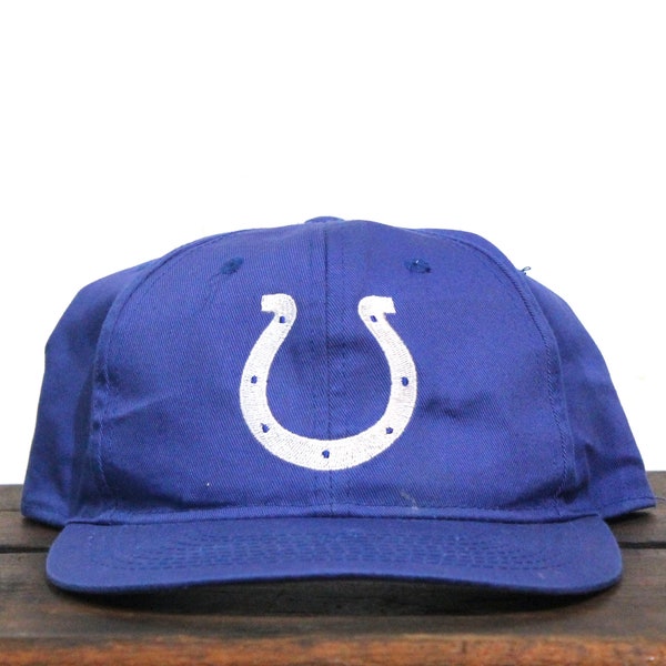 Vintage 90s Indianapolis Colts NFL Football Indiana Snapback Hat Baseball Cap