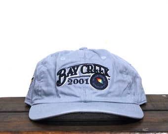 Vintage Bay Creek Arnold Palmer Signature Golf Course Country Club Unstructured Strapback Hat Baseball Cap