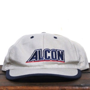 Vintage 90s Alcon Logo Strapback Hat Baseball Cap