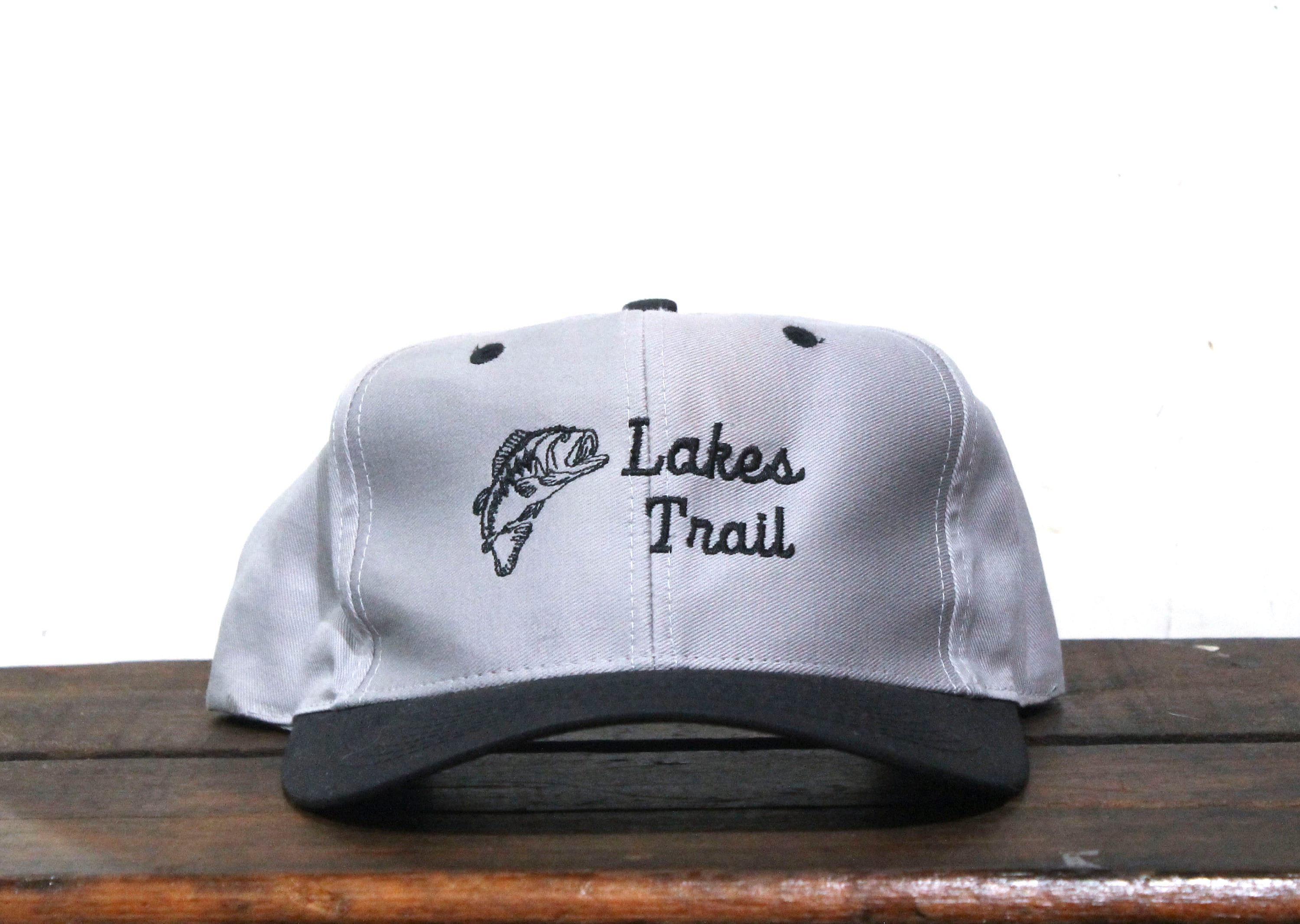 Vintage 90s Snapback Hat Baseball Cap Lakes Tournament Trail Bass Fishing  Anglers Sportsman Outdoorsman