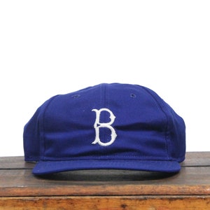 Vintage Brooklyn Dodgers Defunct New York City MLB Team Roman Pro Wool Fitted Hat Baseball Cap 7 1/2 Made In USA
