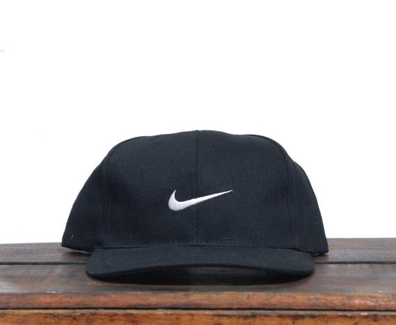 Vintage 90s Deadstock Black Nike Athletic Apparel Swoosh