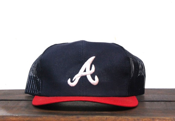 Vintage Small 80s Atlanta Braves MLB Georgia Snap… - image 1