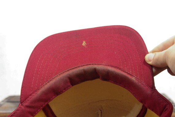 Vintage Trucker Hat Strapback Baseball Cap Tomaha… - image 3