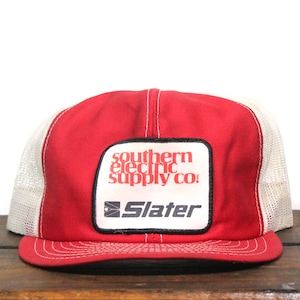 Vintage Trucker Hat Snapback Baseball Cap Southern Electrical Supply Co Slater Switches Boxes Parts Louisville Mfg Co Patch Made In USA