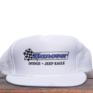 Vintage Trucker Hat Snapback Baseball Cap Hanover Dodge Chrysler Plymouth Jeep Eagle Trucks Cars Dealership Mopar Pennsylvania