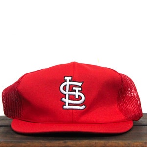 Vintage 80s St Louis Cardinals Cards Missouri MLB Snapback Trucker Hat Baseball Cap